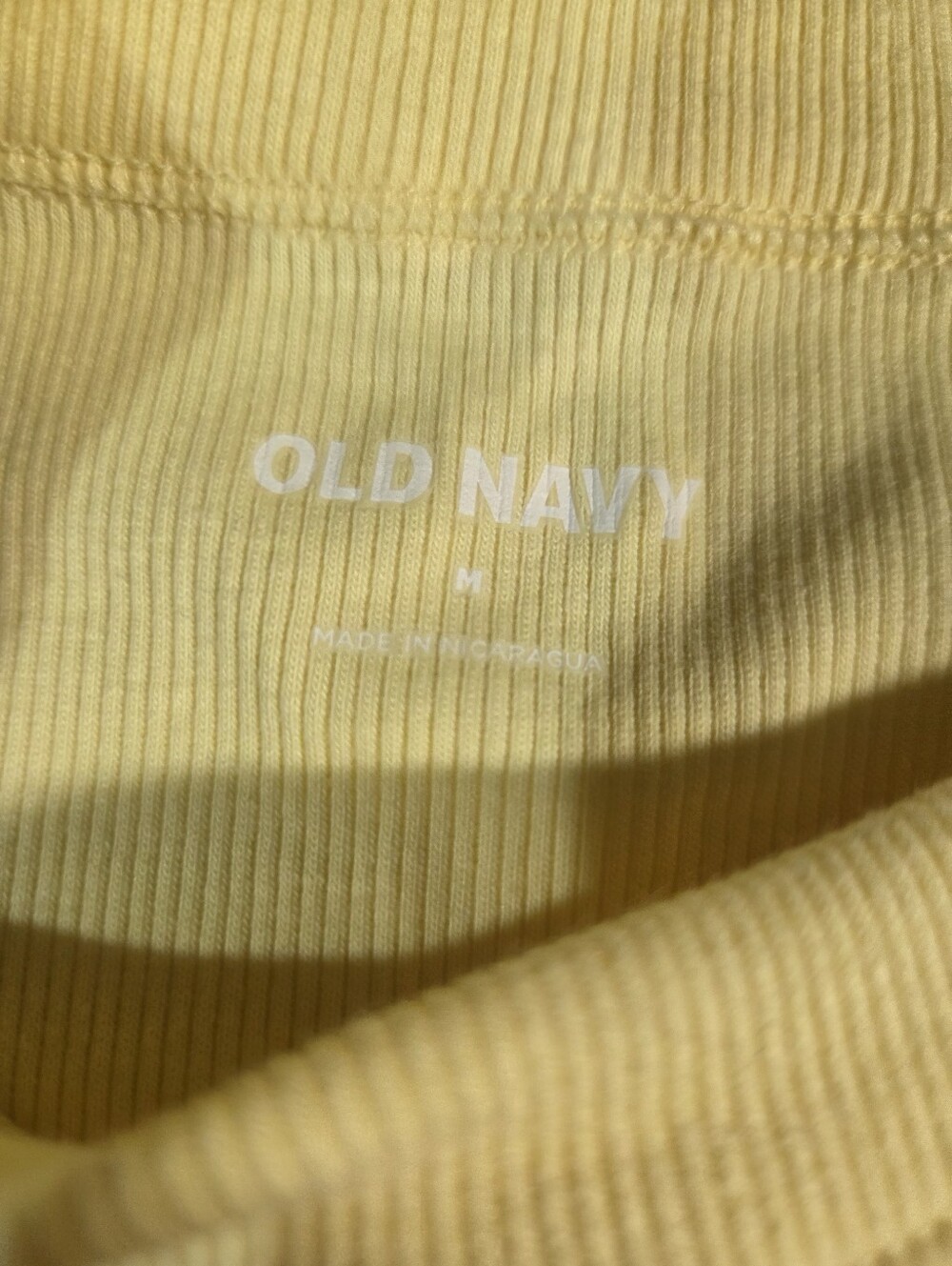 π NWT Old Navy Yellow Ribbed Tank - Picture 3 of 8